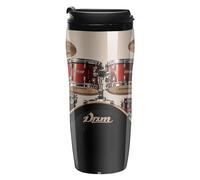 ERSTSNCK Drum Set-standard 12 Oz Travel Coffee Mug Vacuum Insulated Travel Mug Leakproof Cup with Lid Reusable Coffee Tumbler for Hot And Cold Drinks, Gift for Men And Women
