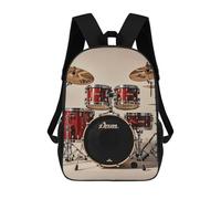 ERSTSNCK Drum Set-standard Laptop Backpack for Travel Work Cute Bookbag Computer Backpack Casual Daypack