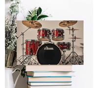 ERSTSNCK Drum Set-standard Wall Decor For Living Room Large Canvas Wall Art For Bedroom Modern Office Pictures Wall Artwork Landscape Paintings Canvas Art Prints Home Decorations 24x16inch(60x40cm)