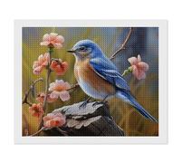 ERSTSNCK Eastern Bluebird Diamond Painting Kits for Adults 16"x20" 5D Diamond Art Kits for Beginners DIY Full Drill Round Diamonds Gem Art Crafts Painting for Home Wall Decor