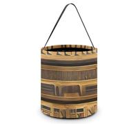 ERSTSNCK Egypt Hieroglyphics Halloween Candy Buckets Reusable Tote Candy Bag - Trick Or Treat Goody Bag with Handles