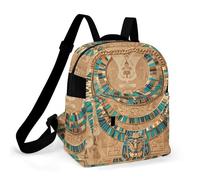 ERSTSNCK Egyptian Necklace Small Backpack for Women Mini Backpack Purse Travel Fashion Roomy Shoulder Handbag