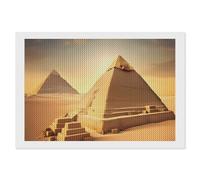ERSTSNCK Egyptian Pyramid in Desert Diamond Painting Kits for Adults 8"x12" 5D Diamond Art Kits for Beginners DIY Full Drill Round Diamonds Gem Art Crafts Painting for Home Wall Decor