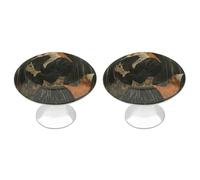 ERSTSNCK Elegant Fox Lady Cabinet Knobs, 2-Pack Silver Stainless Steel Drawer Pulls with Screws, Elegant Hardware for Dressers, Kitchen,Cabinets & Desks