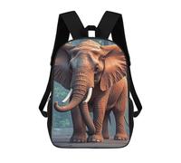ERSTSNCK Elephants Red Laptop Backpack for Travel Work Cute Bookbag Computer Backpack Casual Daypack