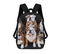ERSTSNCK English Bulldogs Laptop Backpack for Travel Work Cute Bookbag Computer Backpack Casual Daypack