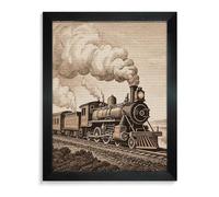 ERSTSNCK Etching Train Diamond Painting Kits for Adults Blackwood 40 * 50cm 5D Diamond Art Kits for Beginners Large DIY Full Drill Round Diamonds Gem Art Crafts Painting for Home Wall Decor