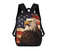 ERSTSNCK Flag And Eagle Laptop Backpack for Travel Work Cute Bookbag Computer Backpack Casual Daypack