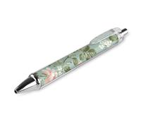 ERSTSNCK Floral Pattern Style Black Ballpoint Pens Fine Point (0.5mm) Black Ink Pen Retractable Ball Point Pens with Comfortable Full Grip for Journaling, And Office Writing Ideal 1 PCS
