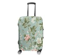 ERSTSNCK Floral Pattern Style Luggage Suitcase Covers Elastic Washable Cute Luggage Protector Travel Suitcase Protective Cover For Adult (Fit 19-32 Inch Luggages) X-Large, white, XL, Floral Pattern