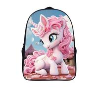 ERSTSNCK Flower And Bird Style Laptop Backpack for Travel Work, 16In Cute Bookbag, Computer Backpack, Casual Daypack, Cartoon, 40x28x16cm