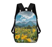 ERSTSNCK Flowers And Green Plants Laptop Backpack for Travel Work Cute Bookbag Computer Backpack Casual Daypack
