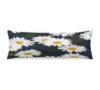 ERSTSNCK Flowers Daisy Body Pillow Pillowcase 20"x54" Lumbar Throw Pillow Covers with Hidden Zipper Breathable & Cozy Full Long Bodypillow Case Cover for Sleeping Bedroom Couch Sofa Decor
