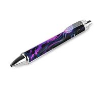ERSTSNCK Fluorescent Jellyfish Black Ballpoint Pens Fine Point (0.5mm) Black Ink Pen Retractable Ball Point Pens with Comfortable Full Grip for Journaling, And Office Writing Ideal 1 PCS