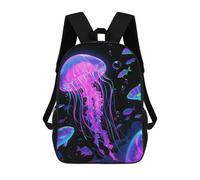 ERSTSNCK Fluorescent Jellyfish Laptop Backpack for Travel Work Cute Bookbag Computer Backpack Casual Daypack