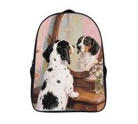ERSTSNCK Fluorescent Lion Laptop Backpack for Travel Work, 16In Cute Bookbag, Computer Backpack, Casual Daypack, Dachshund Dog, 40x28x16cm