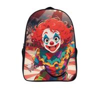 ERSTSNCK Fluorescent Lion Laptop Backpack for Travel Work, 16In Cute Bookbag, Computer Backpack, Casual Daypack, Clown Circus Show, 40x28x16cm