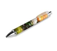 ERSTSNCK Forest Steam Car Black Ballpoint Pens Fine Point (0.5mm) Black Ink Pen Retractable Ball Point Pens with Comfortable Full Grip for Journaling, And Office Writing Ideal 1 PCS