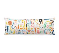 ERSTSNCK Fun Colorful Patterns Body Pillow Pillowcase 20"x54" Lumbar Throw Pillow Covers with Hidden Zipper Breathable & Cozy Full Long Bodypillow Case Cover for Sleeping Bedroom Couch Sofa Decor