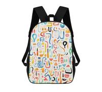 ERSTSNCK Fun Colorful Patterns Laptop Backpack for Travel Work Cute Bookbag Computer Backpack Casual Daypack