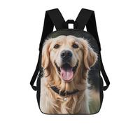 ERSTSNCK Funny Golden Retriever Laptop Backpack for Travel Work Cute Bookbag Computer Backpack Casual Daypack