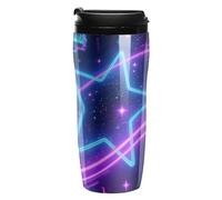 ERSTSNCK Galaxy Space 12 Oz Travel Coffee Mug Vacuum Insulated Travel Mug Leakproof Cup with Lid Reusable Coffee Tumbler for Hot And Cold Drinks, Gift for Men And Women