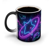 ERSTSNCK Galaxy Space Color Changing Mug 11 Oz Heat Changing Coffee Mugs Funny Magic Cup Heat Sensitive Ceramics Mug Novelty Coffee Cups Personalized Customized Gift Idea for Men & Women