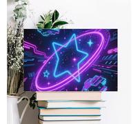 ERSTSNCK Galaxy Space Wall Decor For Living Room Large Canvas Wall Art For Bedroom Modern Office Pictures Wall Artwork Landscape Paintings Canvas Art Prints Home Decorations 24x16inch(60x40cm)