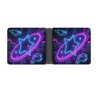 ERSTSNCK Galaxy Space Wallet for Men Bifold Rfid Blocking Slim Money Clip Front Pocket Wallet Card Holder