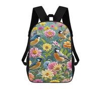 ERSTSNCK Garden with Birds And Flowers Laptop Backpack for Travel Work Cute Bookbag Computer Backpack Casual Daypack