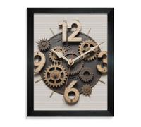 ERSTSNCK Gear Clock Diamond Painting Kits for Adults Blackwood 40 * 50cm 5D Diamond Art Kits for Beginners Large DIY Full Drill Round Diamonds Gem Art Crafts Painting for Home Wall Decor