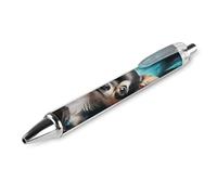 ERSTSNCK Gem Cave Chihuahua Black Ballpoint Pens Fine Point (0.5mm) Black Ink Pen Retractable Ball Point Pens with Comfortable Full Grip for Journaling, And Office Writing Ideal 1 PCS