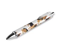 ERSTSNCK German Shepherd Black Ballpoint Pens Fine Point (0.5mm) Black Ink Pen Retractable Ball Point Pens with Comfortable Full Grip for Journaling, And Office Writing Ideal 1 PCS