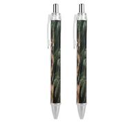 ERSTSNCK German Shepherd Black Ballpoint Pens Fine Point (0.5mm) Black Ink Pen Retractable Ball Point Pens with Comfortable Full Grip for Journaling, And Office Writing Ideal 2 PCS