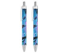 ERSTSNCK Giant Flying Mechanical Bird Black Ballpoint Pens Fine Point (0.5mm) Black Ink Pen Retractable Ball Point Pens with Comfortable Full Grip for Journaling, And Office Writing Ideal 2 PCS