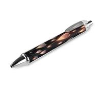 ERSTSNCK Glowing Heart Love Black Ballpoint Pens Fine Point (0.5mm) Black Ink Pen Retractable Ball Point Pens with Comfortable Full Grip for Journaling, And Office Writing Ideal 1 PCS