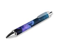 ERSTSNCK Glowing Jellyfish Black Ballpoint Pens Fine Point (0.5mm) Black Ink Pen Retractable Ball Point Pens with Comfortable Full Grip for Journaling, And Office Writing Ideal 1 PCS