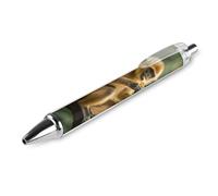 ERSTSNCK Golden Monkey Black Ballpoint Pens Fine Point (0.5mm) Black Ink Pen Retractable Ball Point Pens with Comfortable Full Grip for Journaling, And Office Writing Ideal 1 PCS