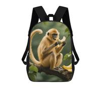 ERSTSNCK Golden Monkey Laptop Backpack for Travel Work Cute Bookbag Computer Backpack Casual Daypack