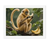 ERSTSNCK Golden Monkey Paint by Numbers for Adults Beginner 30x40cm DIY Painting Kit with HD Canvas & Acrylic Paints, Complete Crafts Set for Home Decor, Gifts, Stress Relief