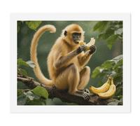 ERSTSNCK Golden Monkey Paint by Numbers for Adults Beginner 40x50cm DIY Painting Kit with HD Canvas & Acrylic Paints, Complete Crafts Set for Home Decor, Gifts, Stress Relief