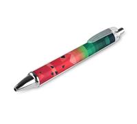 ERSTSNCK Gradient Watermelon Black Ballpoint Pens Fine Point (0.5mm) Black Ink Pen Retractable Ball Point Pens with Comfortable Full Grip for Journaling, And Office Writing Ideal 1 PCS