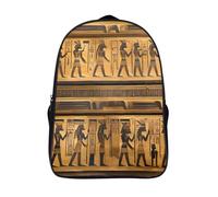 ERSTSNCK Gradient Watermelon Laptop Backpack for Travel Work, 16In Cute Bookbag, Computer Backpack, Casual Daypack, Egypt Hieroglyphics, 40x28x16cm