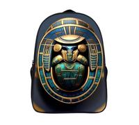 ERSTSNCK Gradient Watermelon Laptop Backpack for Travel Work, 16In Cute Bookbag, Computer Backpack, Casual Daypack, Egyptian Scarab, 40x28x16cm