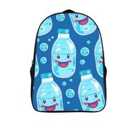 ERSTSNCK Gradient Watermelon Laptop Backpack for Travel Work, 16In Cute Bookbag, Computer Backpack, Casual Daypack, Water Bottle Pattern, 40x28x16cm