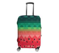 ERSTSNCK Gradient Watermelon Luggage Suitcase Covers Elastic Washable Cute Luggage Protector Travel Suitcase Protective Cover For Adult (Fit 19-32 Inch Luggages) X-Large, white, M, Gradient Watermelon