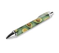 ERSTSNCK Green Pattern Black Ballpoint Pens Fine Point (0.5mm) Black Ink Pen Retractable Ball Point Pens with Comfortable Full Grip for Journaling, And Office Writing Ideal 1 PCS