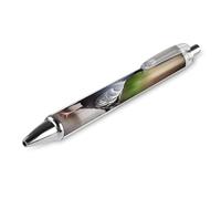 ERSTSNCK Grey Pigeon Black Ballpoint Pens Fine Point (0.5mm) Black Ink Pen Retractable Ball Point Pens with Comfortable Full Grip for Journaling, And Office Writing Ideal 1 PCS