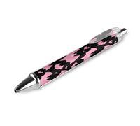 ERSTSNCK Halloween Black Bats Pink Black Ballpoint Pens Fine Point (0.5mm) Black Ink Pen Retractable Ball Point Pens with Comfortable Full Grip for Journaling, And Office Writing Ideal 1 PCS