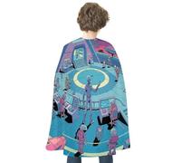 ERSTSNCK Halloween Cloak for Women Men Cartoon Pumpkin Head Christmas Cape Aldult Costumes Cape for Cosplay Party, Alien Base, One Size